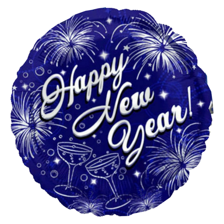 43cm Globo Happy New Year