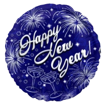 43cm Globo Happy New Year