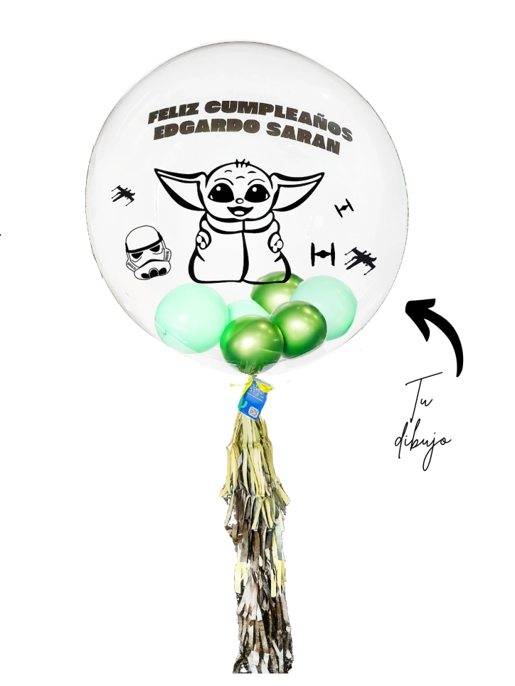 Globo Personalizado Burbuja Grande 90cm