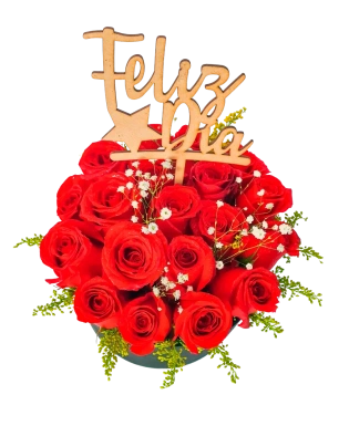 Flores a Domicilio en caja Redonda
