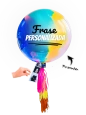Globo Gigante de Colores HBD Burbuja 90cm
