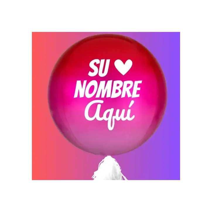 Globo con Helio Personalizado Orbz 35cms