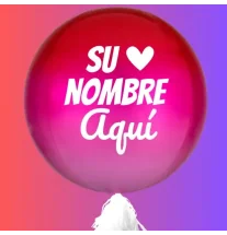 Globo con Helio Personalizado Orbz 35cms - UnBonitoDetalle - Flores, Desayunos y Regalos a Domicilio en CDMX