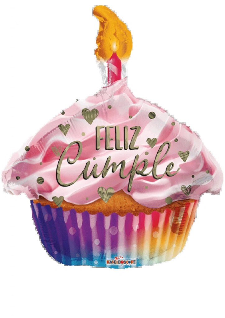 43cm Globo Cupcake pink
