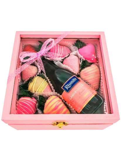 Fresas con Chocolate Pink