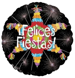 43cm Globo Felices Fiestas