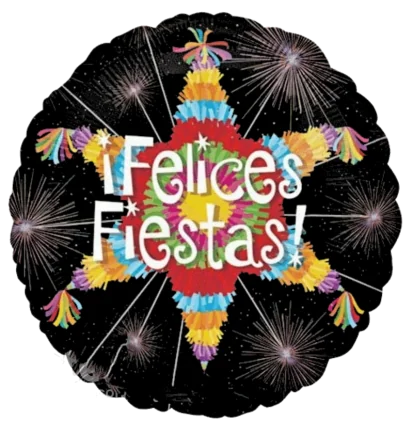 43cm Globo Felices Fiestas