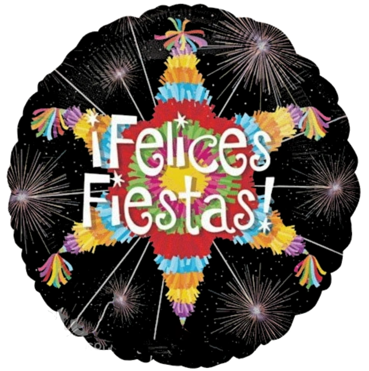 43cm Globo Felices Fiestas