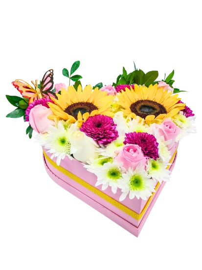 Girasoles de Amor en Caja
