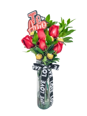 Florero con Rosas a domicilio