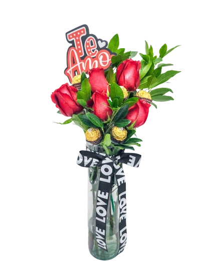 Florero con Rosas a domicilio