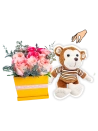 Monito detalle con Rosas