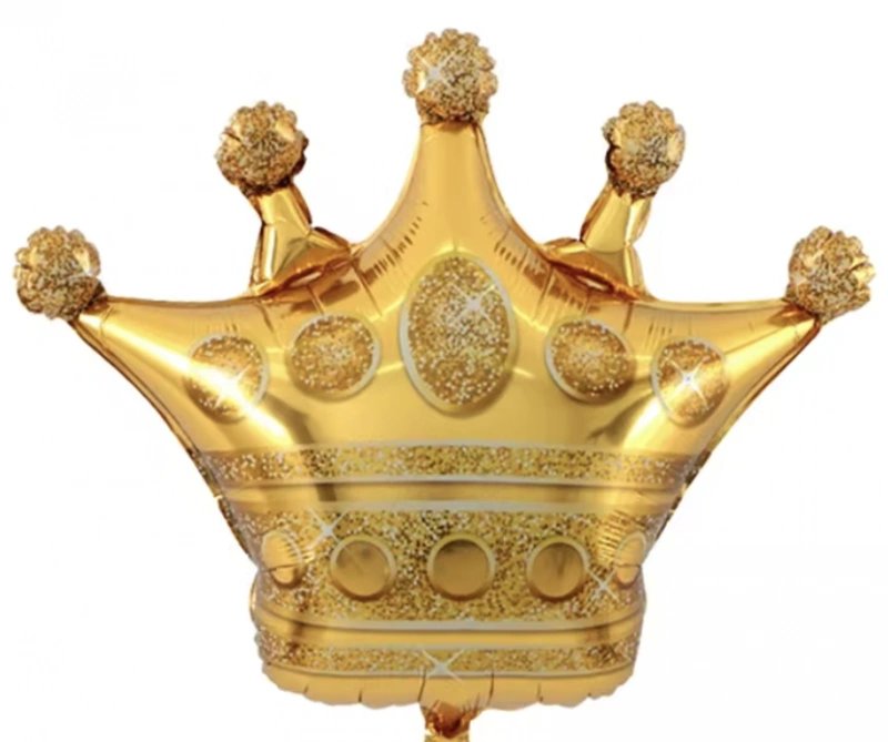29cm Globo Corona Gold