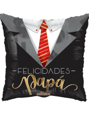 20cm Globo Felicidades Papá Elegante