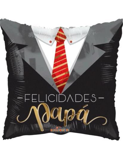 20cm Globo Felicidades Papá Elegante