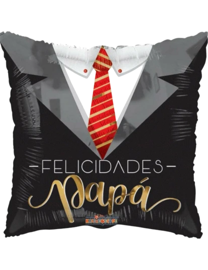 20cm Globo Felicidades Papá Elegante