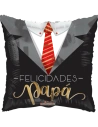 20cm Globo Felicidades Papá Elegante