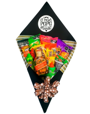 Ramo para Hombres de Dulces con Botella