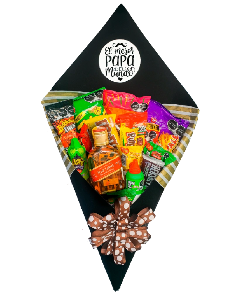 Ramo de Dulces con Botella