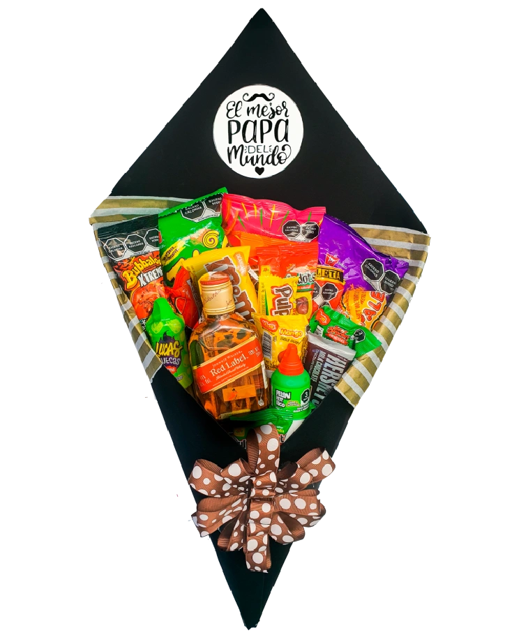 Ramo de Dulces con Botella