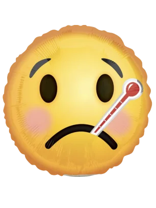 43cm Globo Emoji Enfermo