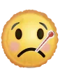 43cm Globo Emoji Enfermo