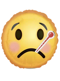 43cm Globo Emoji Enfermo