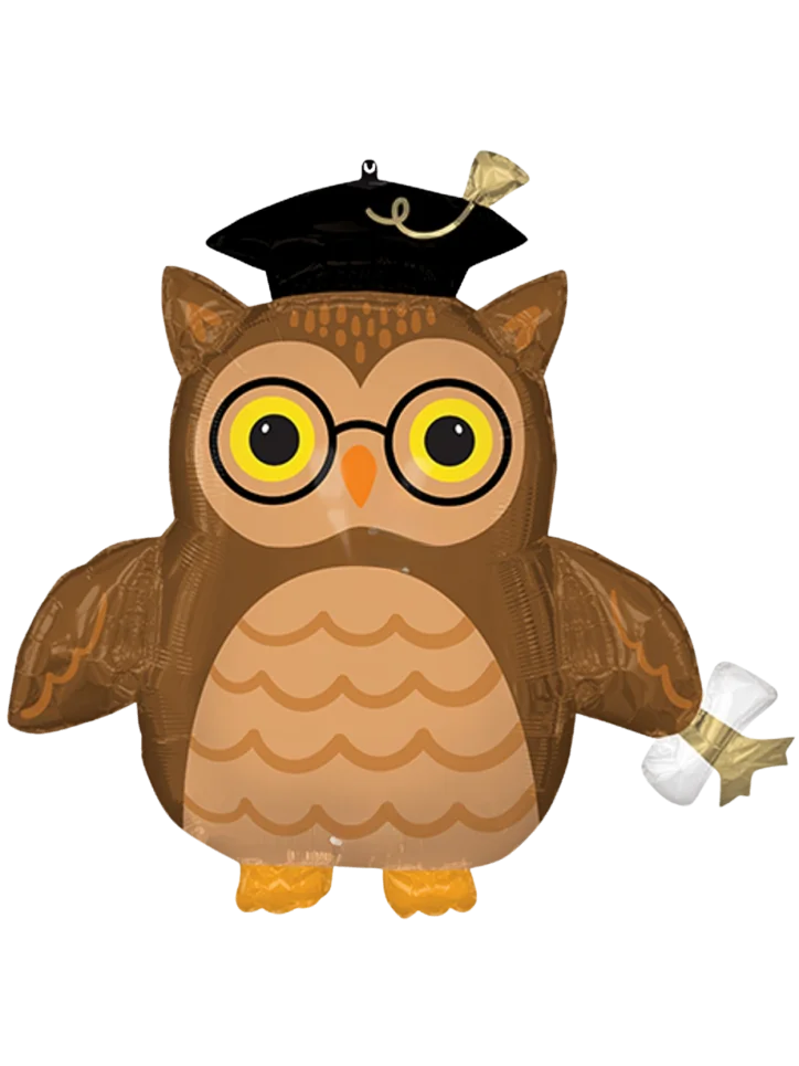 Globo 3D Buho Graduado Grandote