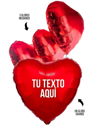 Globos Corazón con Helio