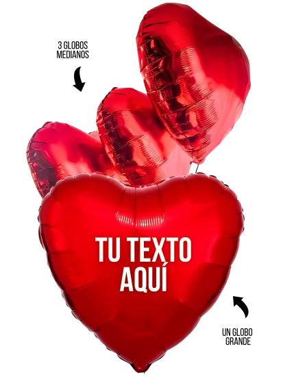 Globos Corazón con Helio