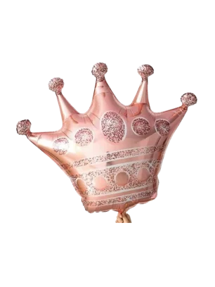 35cm Globo Corona Rose Gold