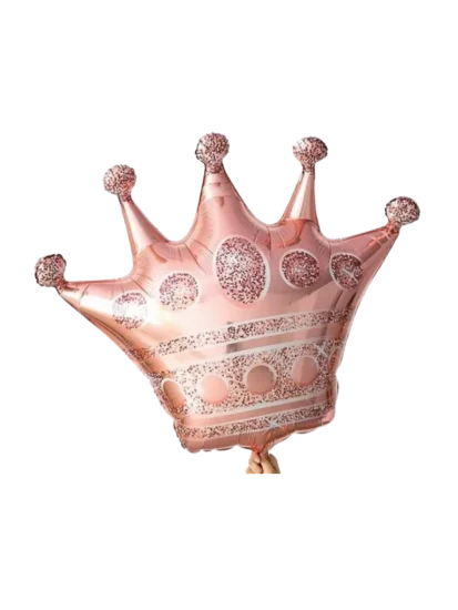 35cm Globo Corona Rose Gold