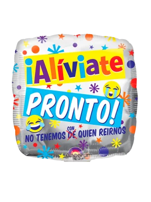 20cm Globo Aliviate Pronto Risa
