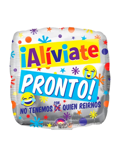 20cm Globo Aliviate Pronto Risa