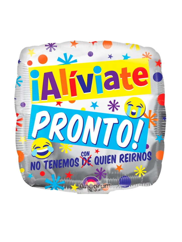 20cm Globo Aliviate Pronto Risa