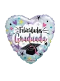 20cm Globo Felicidades Graduada Shine