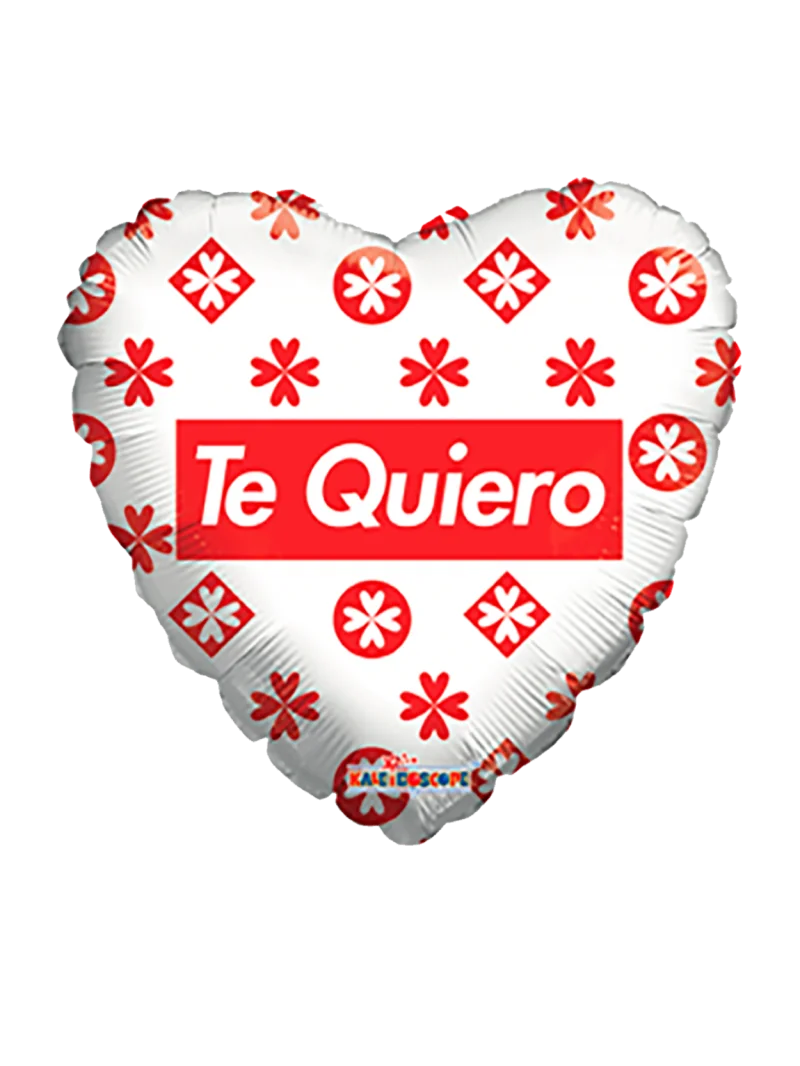20cm Globo Te Quiero Blanco