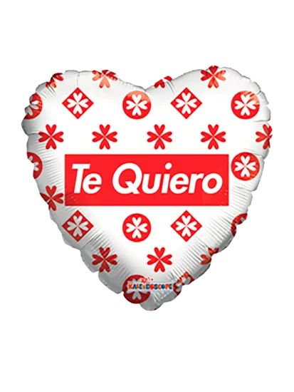 20cm Globo Te Quiero Blanco
