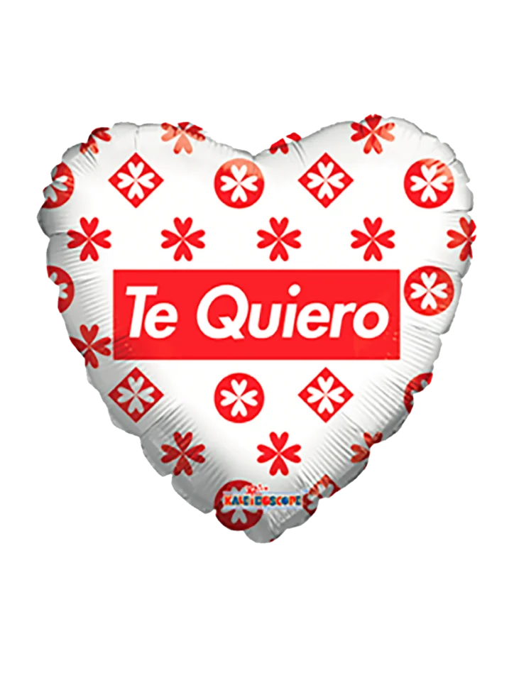 20cm Globo Te Quiero Blanco