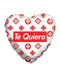 20cm Globo Te Quiero Blanco