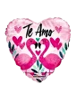20cm Globo Te Amo Famingo