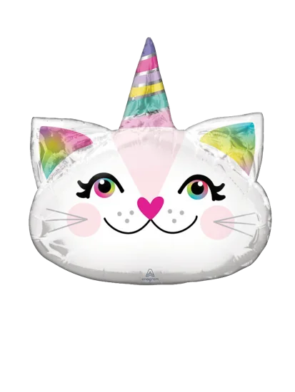23cm Globo Gato Unicornio