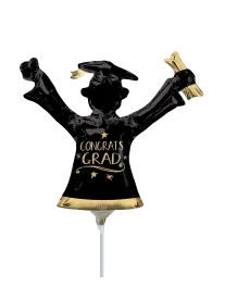 23cm Globo Congrats Grad Toga