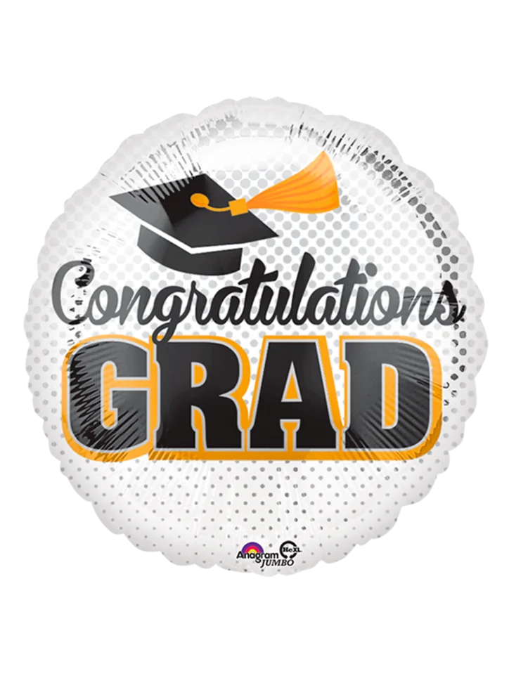 20cm Globo Congratulations Grad