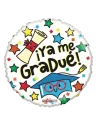20cm Globo Ya me Gradué Blanco
