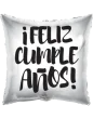 43cm Globo Feliz Cumple Años blanco