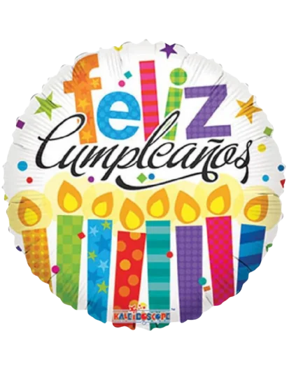 43cm Globo Feliz Cumple Velitas