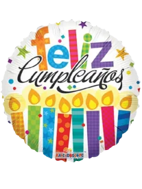 43cm Globo Feliz Cumple Velitas