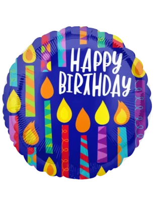43cm Globo Happy Birthday Azul