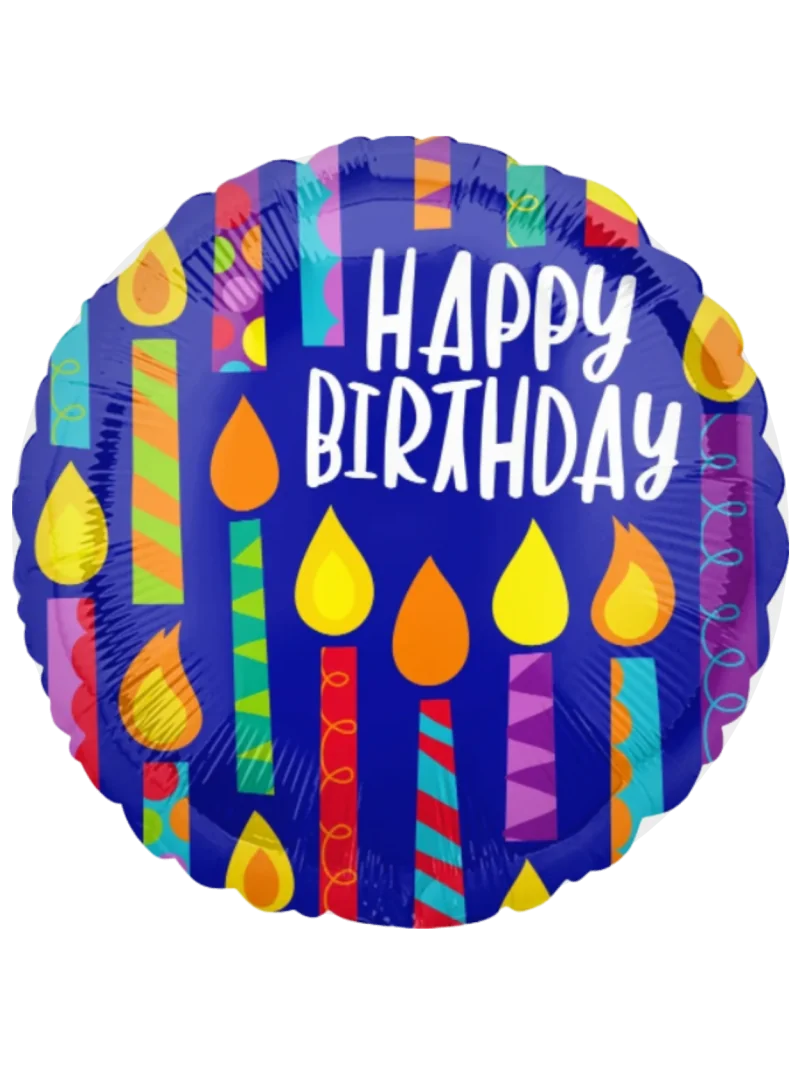 43cm Globo Happy Birthday Azul
